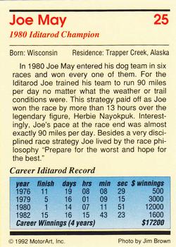 1992 MotorArt Iditarod Sled Dog Race #25 1980 Champion Back